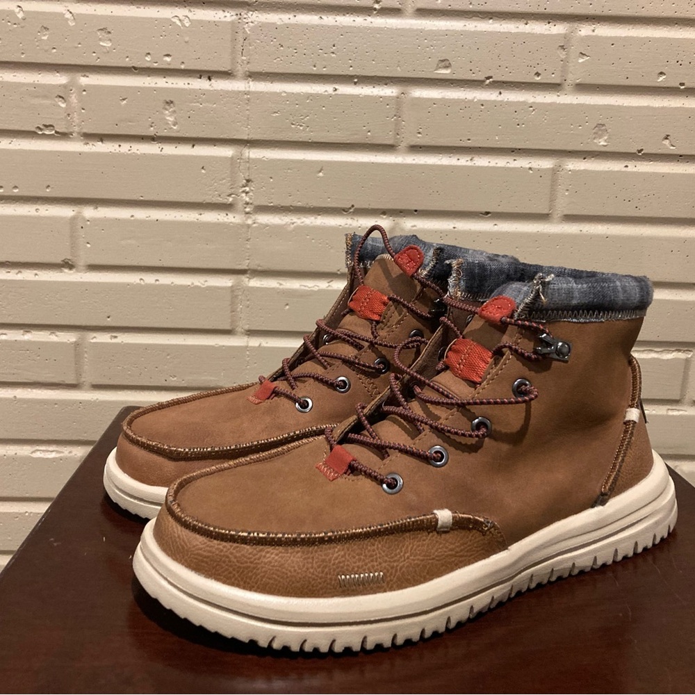 Brown High-Top Men's Shoes